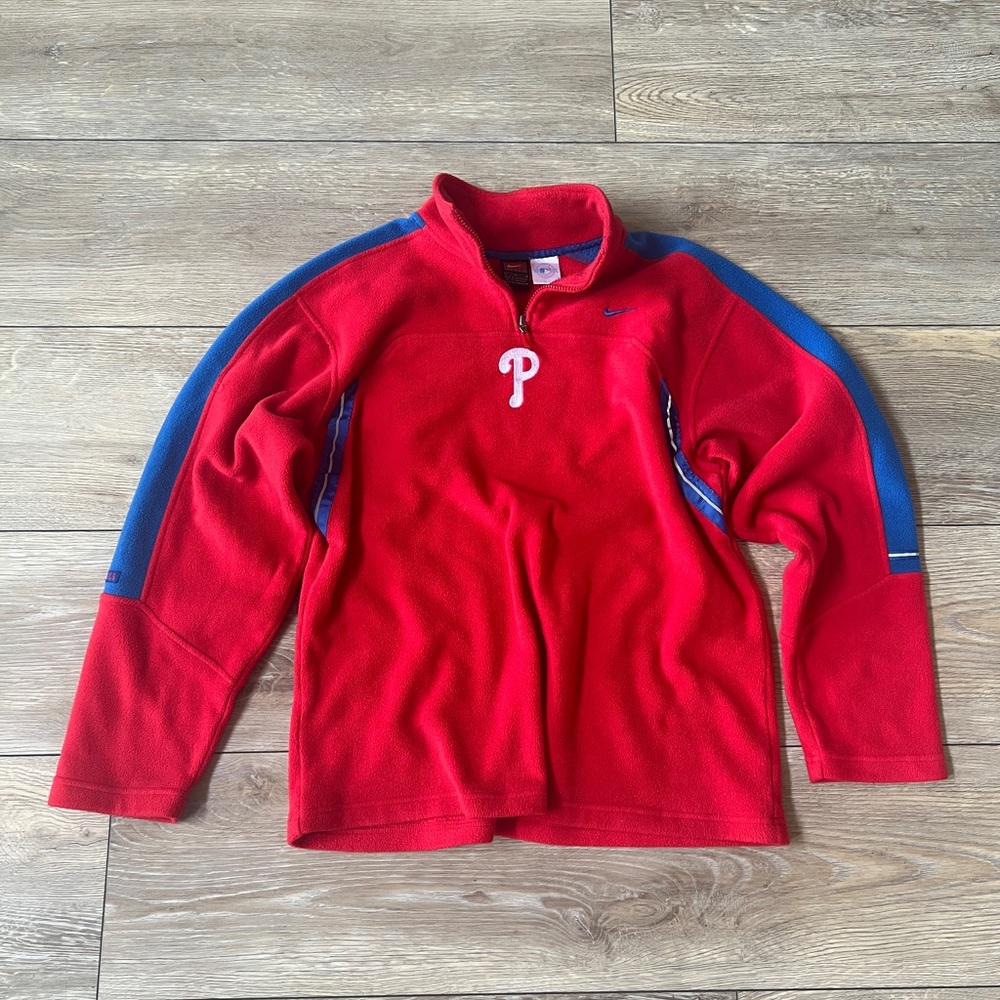 Vintage Nike Phillies Fleece Pullover youth XL or men’s large.